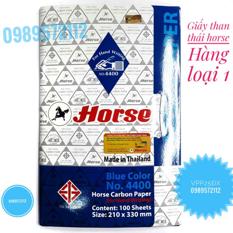 1 tập Giấy than thái,giấy than horse 4400 chính hãng