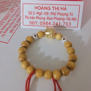 Vòng dâu tằm mix con Heo vàng cho bé 2019