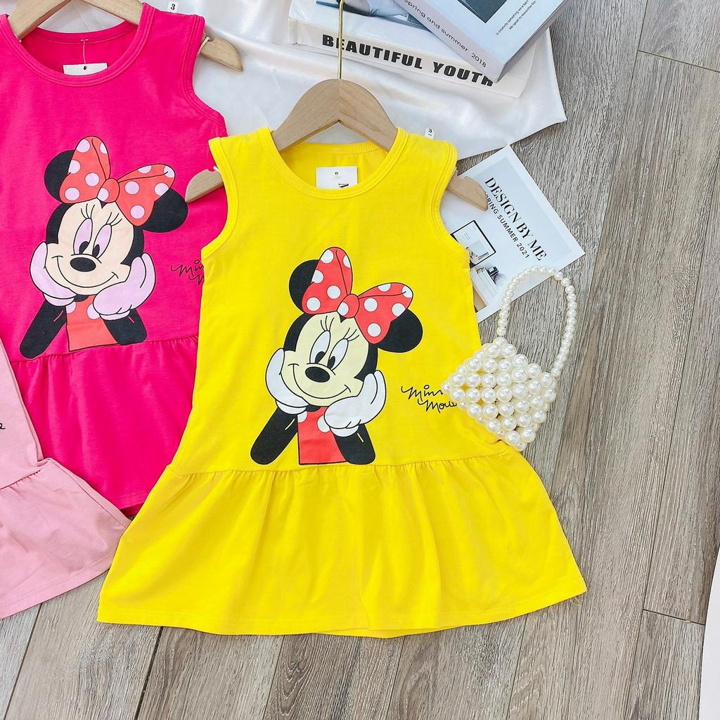 Váy ba lỗ 2 tầng in hình 5D chuột mickey