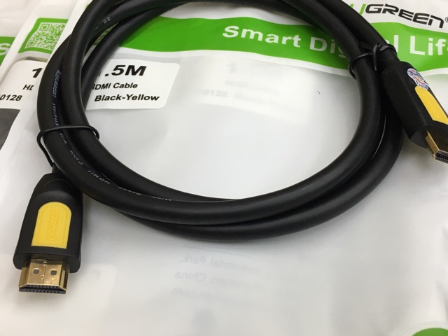Cáp HDMI Ugreen UG-10128 1,5m hỗ trợ 3D, 4K*2K full HD 1080