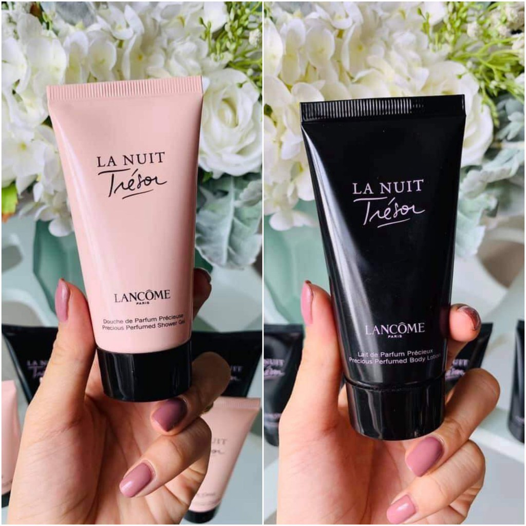 Sữa tắm và dưỡng thể hương nước hoa Lancome La Nuit Tresor 50ml chính hãng