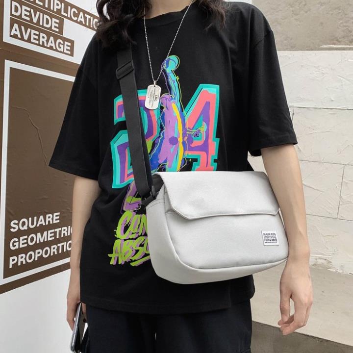 Túi Đeo Chéo Nam Nữ - Túi Đeo Mini Vải Canvas Thời Trang Phong Cách Hàn Quốc