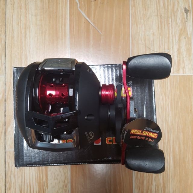 combo bộ cần lure máy ngang cần dài 2m4 + máy ngang CD201 tay trái 17+1 đạt bạc máy cực khoẻ y hình