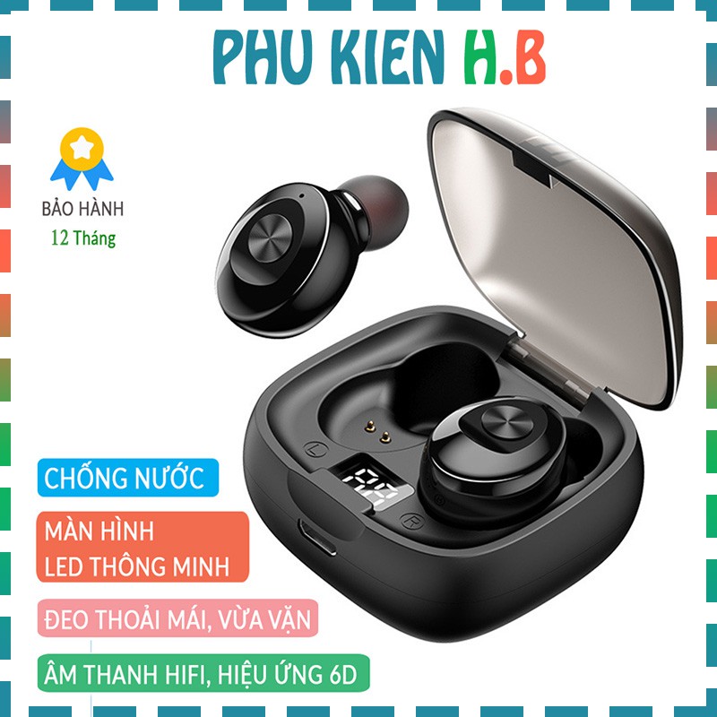 Tai nghe Bluetooth không dây XG8 TWS - Âm thanh HIFI, hiệu ứng 6D - Màn hình led - Chống ồn - Chống nước - Phụ Kiện HB