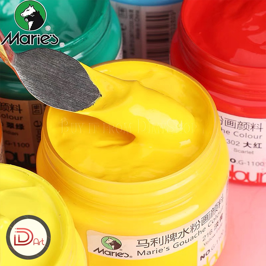 Màu Gouache MARIE's hũ 100ml