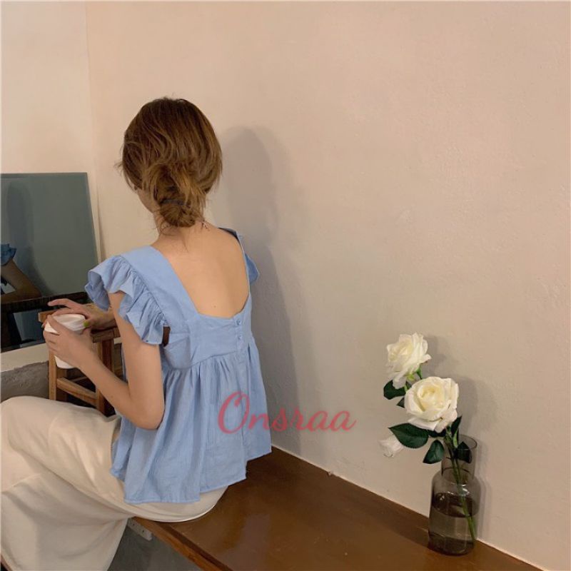 ⚡⚡⚡💯ÁO BABYDOLL ĐƠN GIẢN TAY XẾP⚡⚡⚡