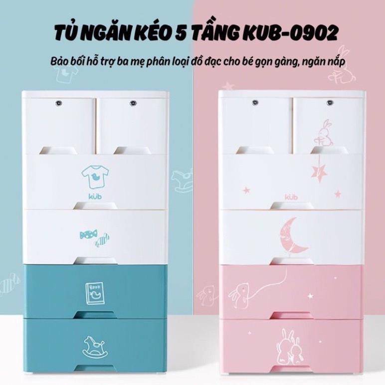 Tủ Nhựa Ngăn Kéo 5 Tầng Kub Mẫu Mới KB - 0902