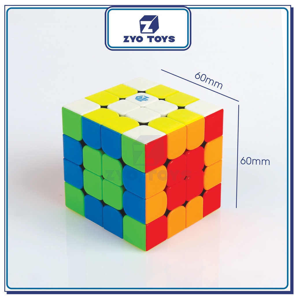 Rubik Gan 460 M Stickerless - Đồ Chơi Tri Tuệ Khối Lập Phương 4 Tầng Nam Châm Dòng Cao Cấp Flagship