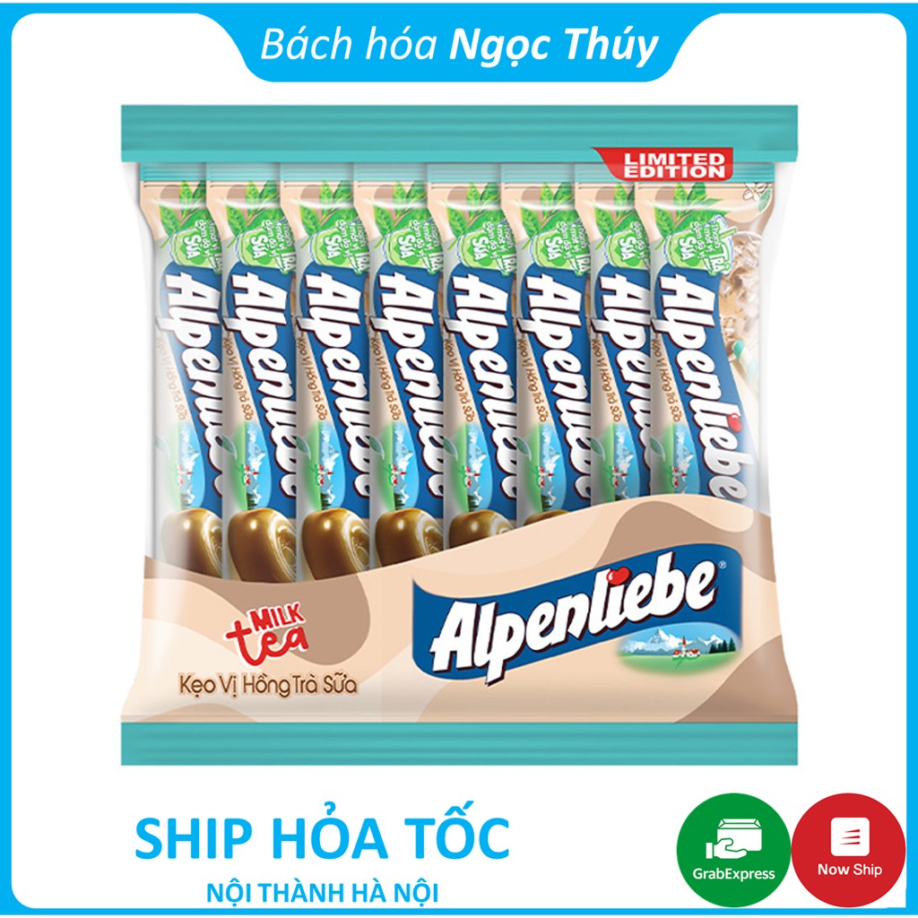 Kẹo Alpenliebe Vị Hồng Trà Sữa (Gói 16 thỏi)