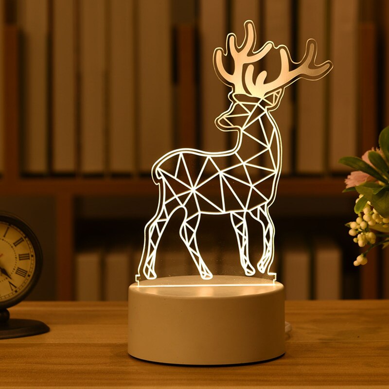 Đèn ngủ chiếu 3D để bàn sáng tạo chất lượng cao
