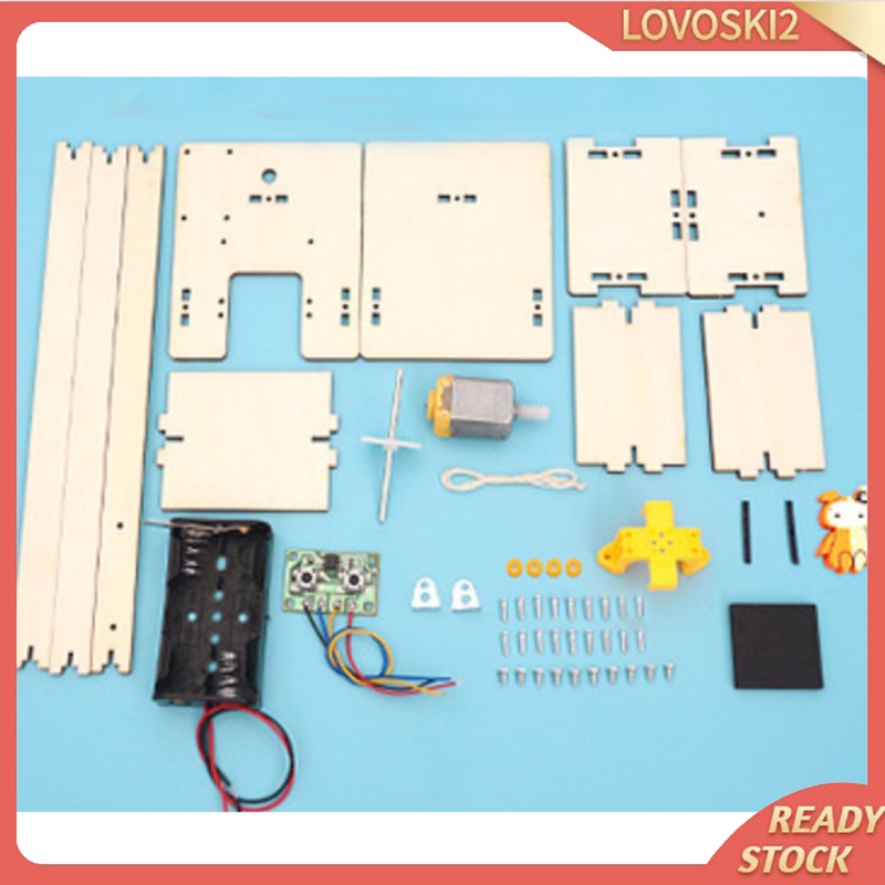 [LOVOSKI2]DIY Electric Lift Kids Educational Toy Elevator Model Science Toys