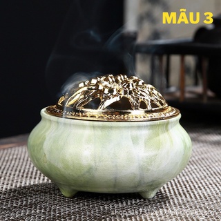 Lư - Lư đốt trầm hàng chuẩn gốm sứ bát tràng.
