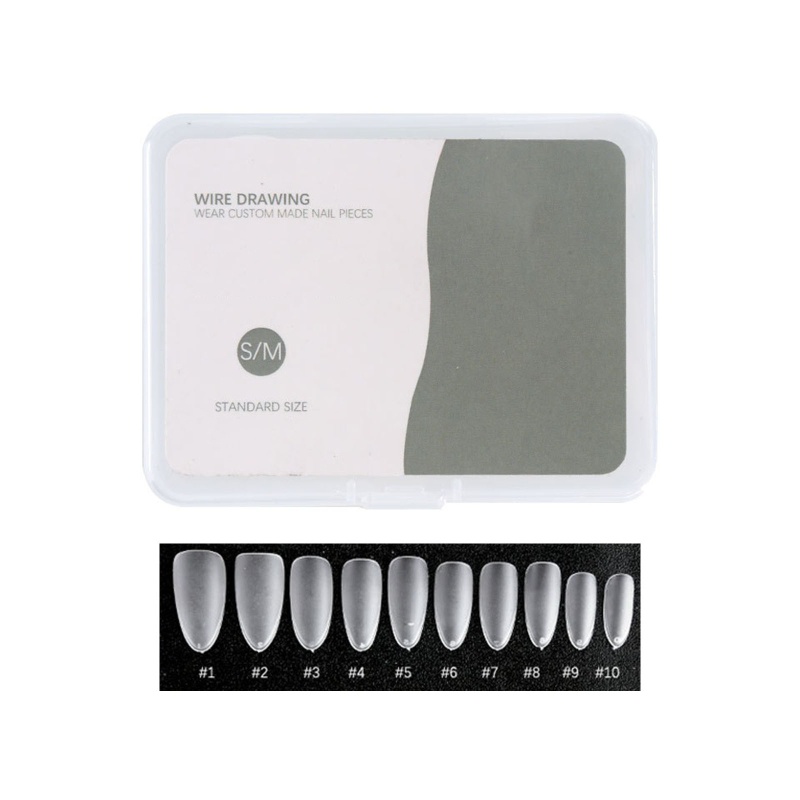 Bộ 100 Móng Tay Giả Hình Vuông Bằng Acrylic Che Phủ Toàn Diện