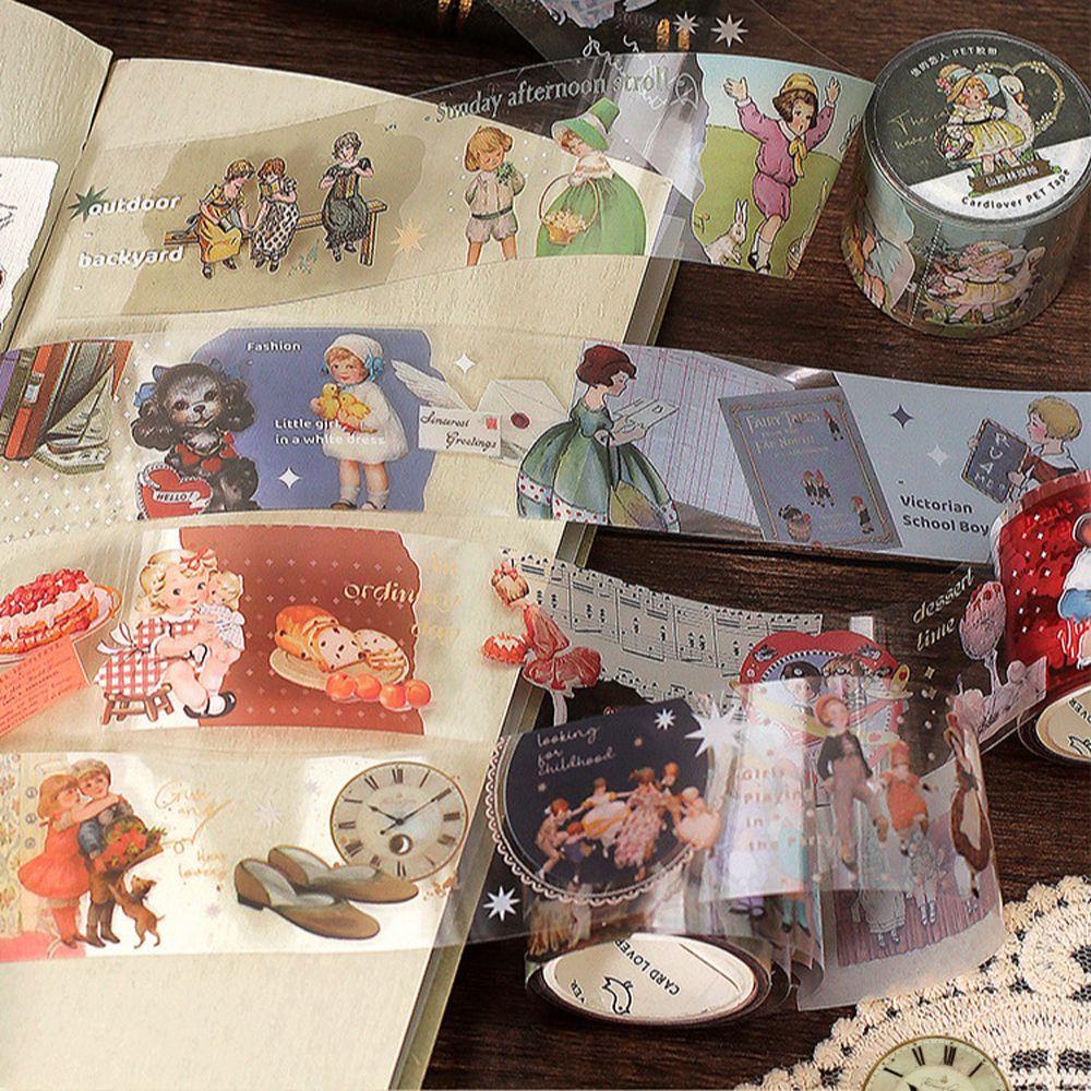 PEWANY Băng Keo Dán Trang Trí Sổ Tay / Nhật Ký Phong Cách Vintage