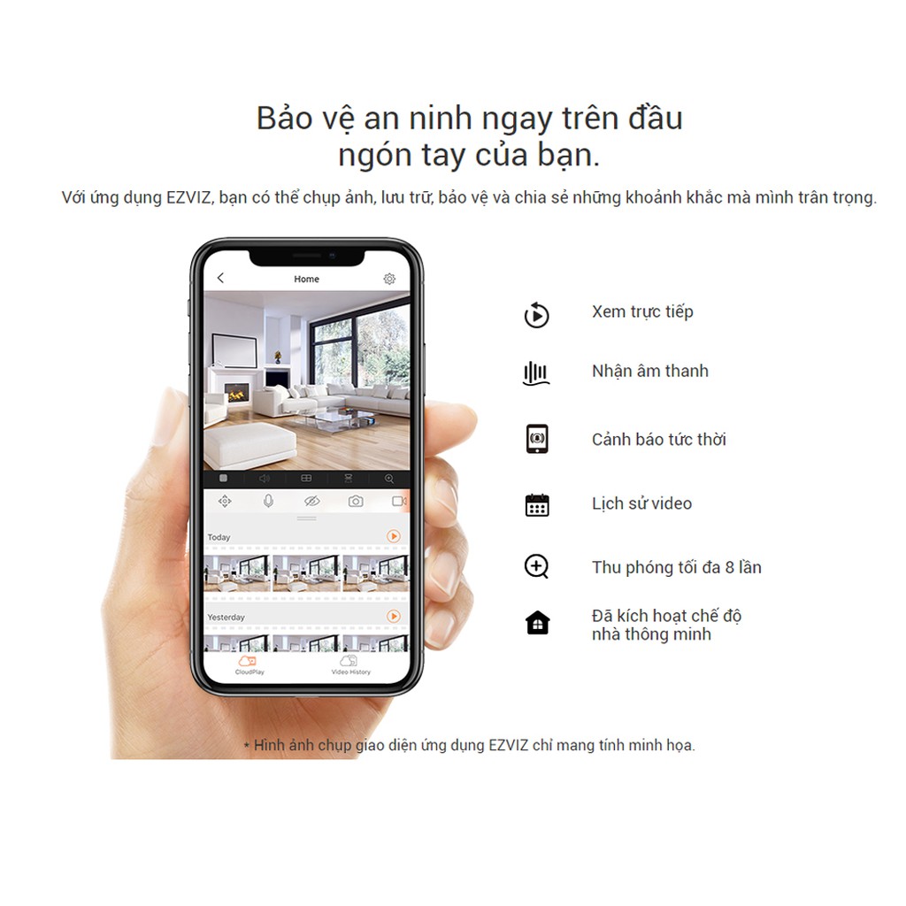 [Mã ELMS4 giảm 7% đơn 500K] Camera Wifi Ngoài Trời C4W 1080P (CS-CV288) - Chủ Động Phòng Vệ - Chính Hãng - BH 24 Tháng