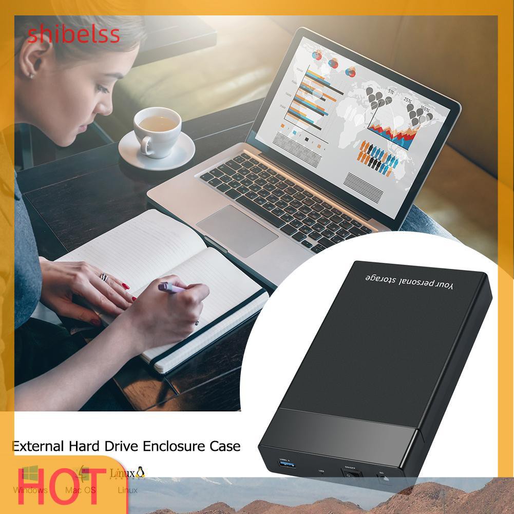 Vỏ Đựng Ổ Cứng Ngoài Shibelsss Chuyển Từ Usb 3.0 Sang 3.5 Inch Sata Iii 5gbps Ốp | BigBuy360 - bigbuy360.vn