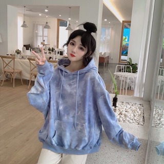 Áo hoodie loang màu