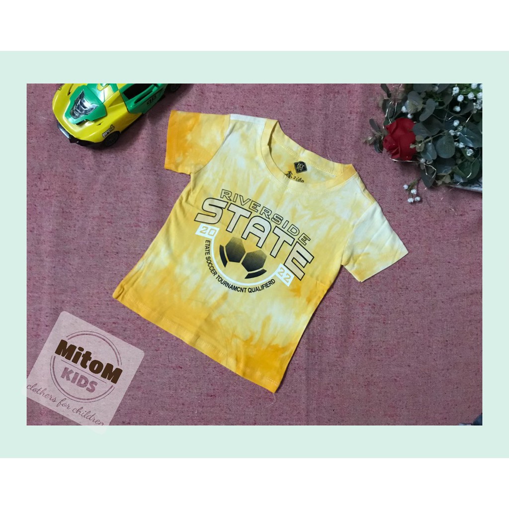 Áo cotton bé trai ♥️ FREESHIP ♥️ Chất thun cotton mềm mịn, họa tiết loang cực chất