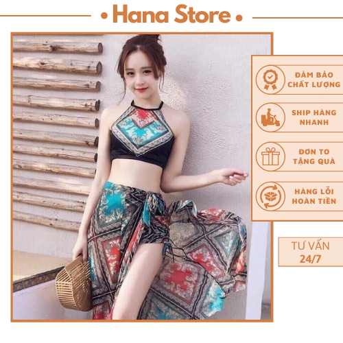 Bikini 2 mảnh HANA bộ yếm dạo biển áo có đệm ngực - sp 29