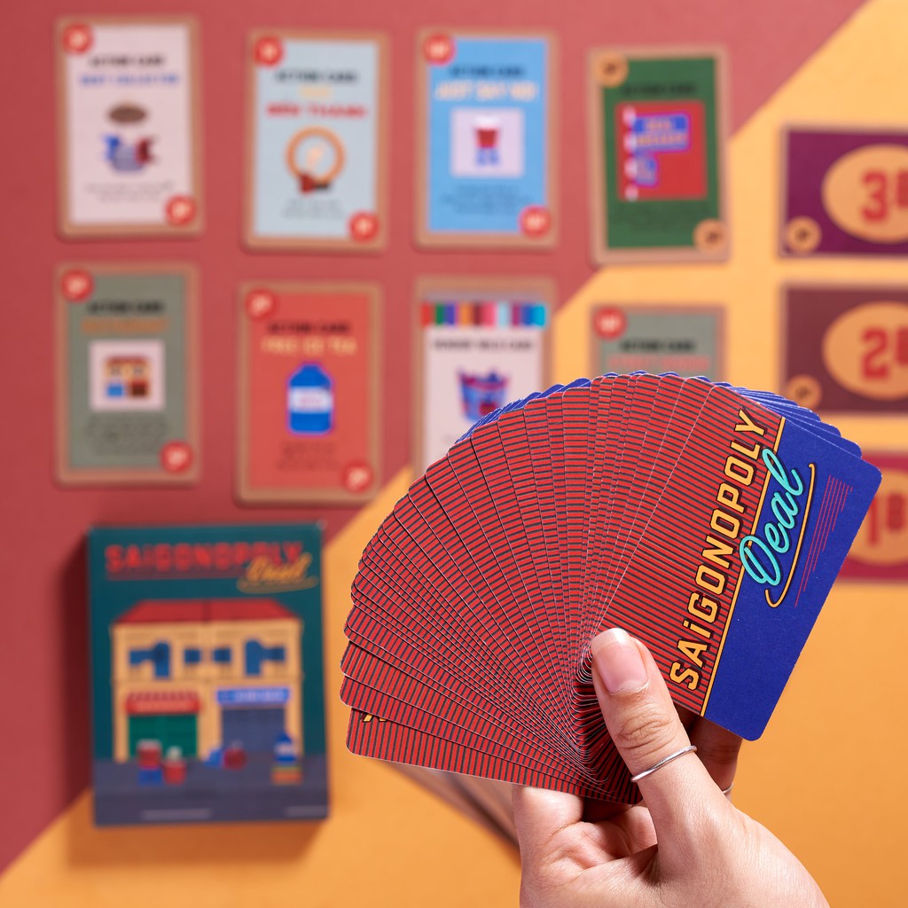 Cờ Tỷ phú Việt Nam SAIGONOPOLY DEAL, Trò chơi Board Game Monopoly, Phiên bản Thẻ bài