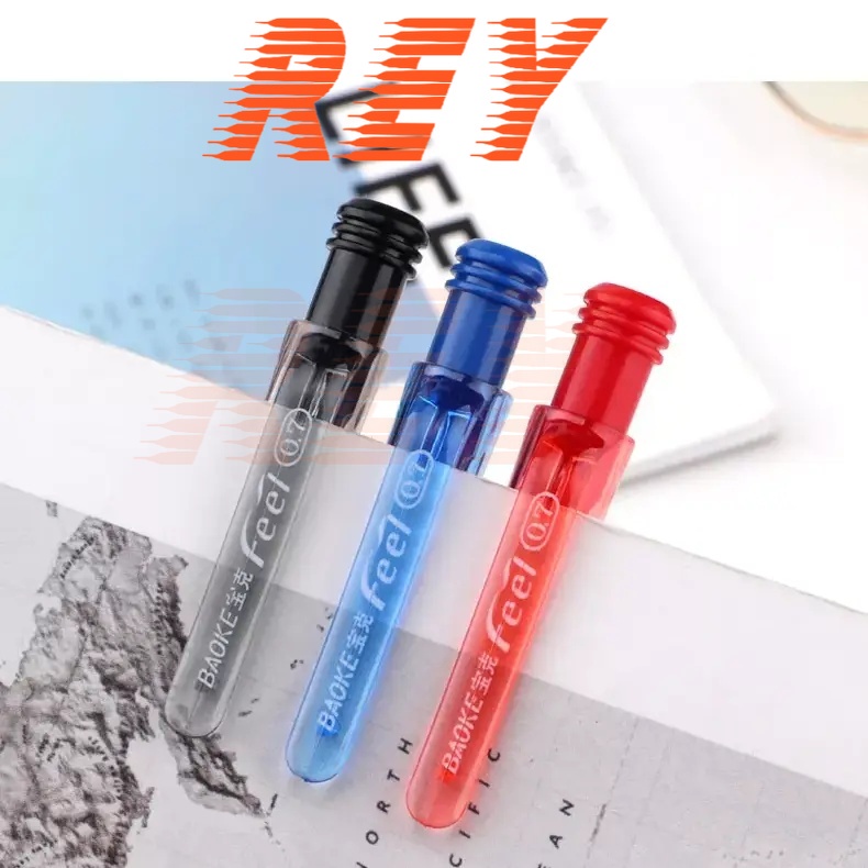 HỘP 24 cây bút bi dạng bấm ngòi 0.7mm Baoke B19