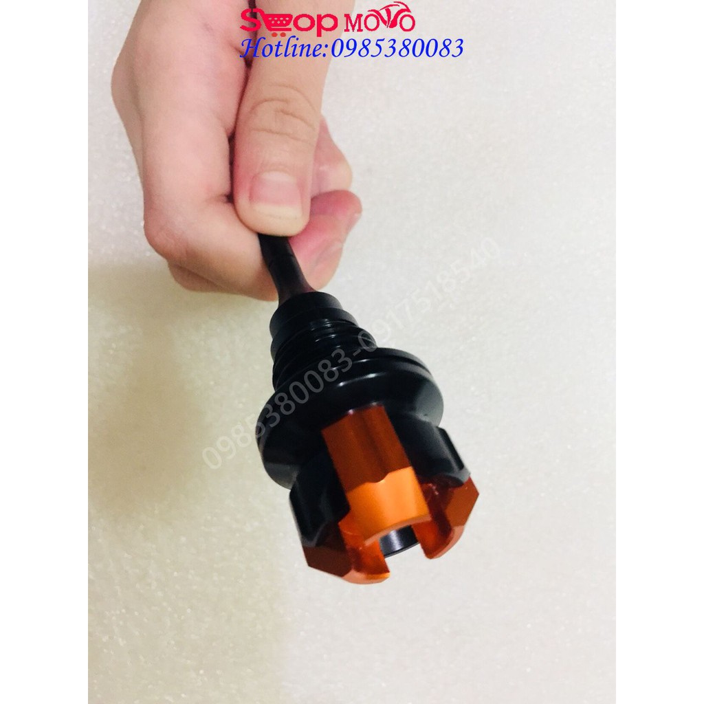 Ty thăm nhớt Biker CNC gắn cho mọi dòng xe