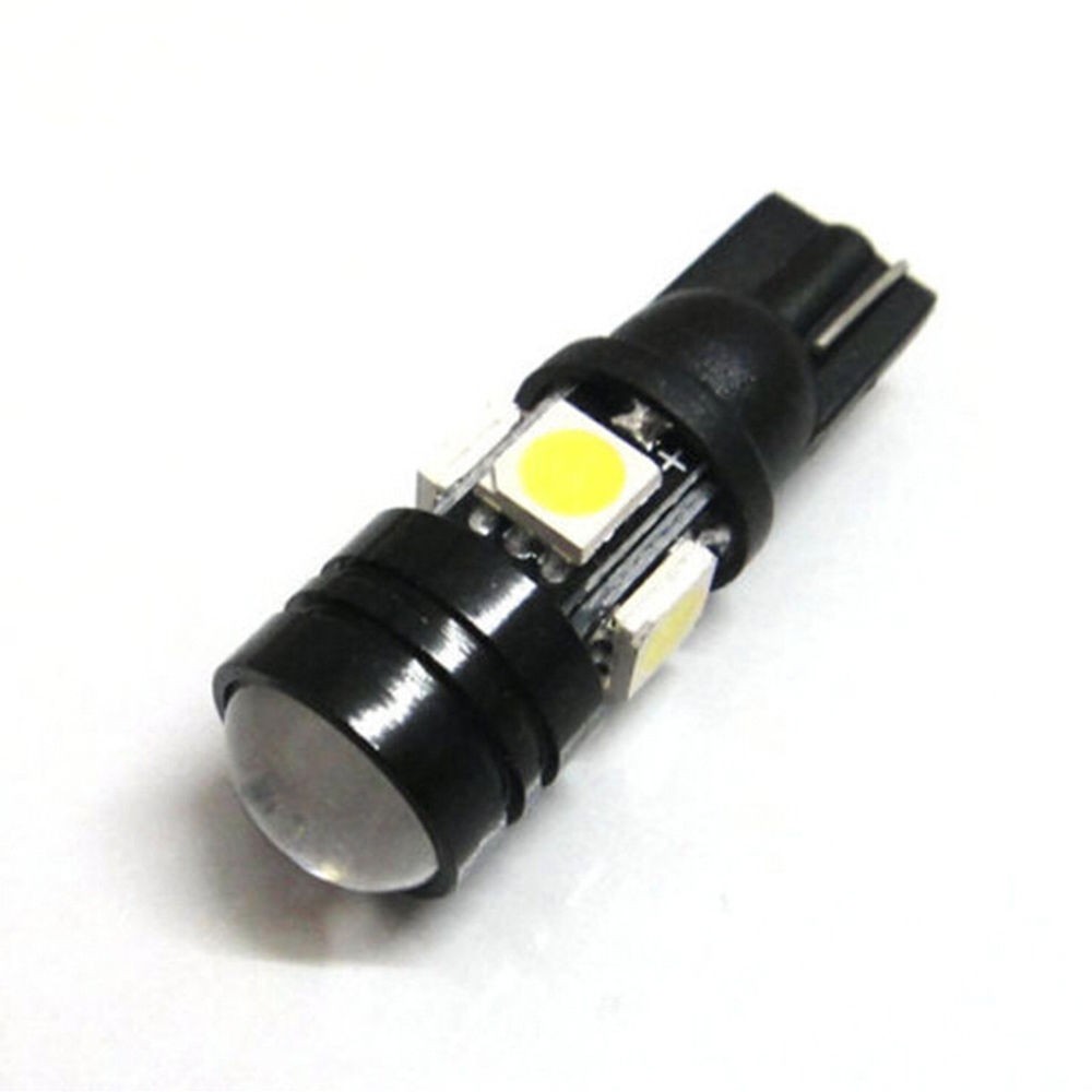 Bóng đèn led góc rộng T10 W5W 196 168 LED 12V 20W kèm ống kính chiếu cho xe hơi