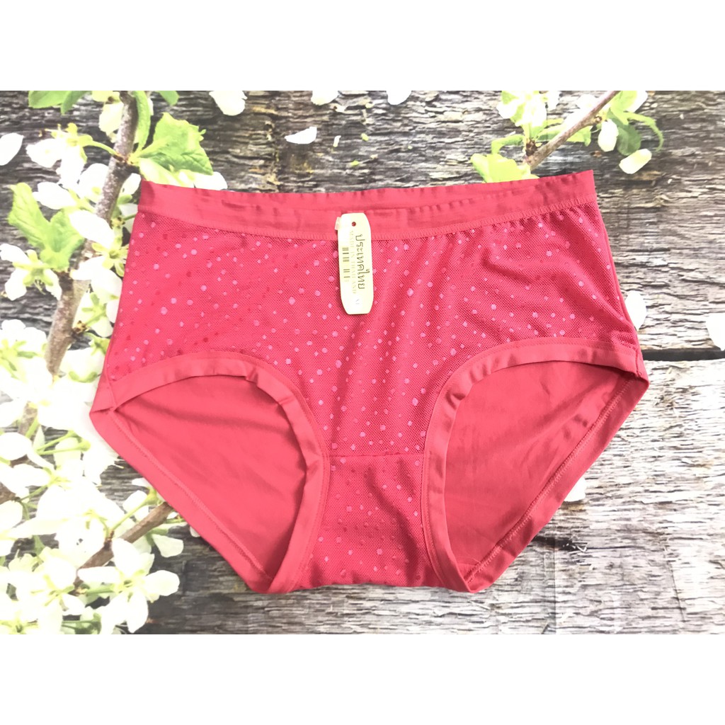 Quần cotton Big Size phối lưới chấm bi trước - siêu ưng | BigBuy360 - bigbuy360.vn