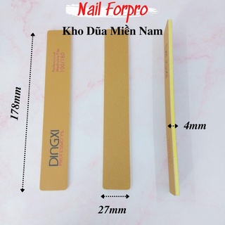 Dũa Nhám Da Bò Dingxi Cao Cấp Dũa Móng Tay Móng Gel Móng Bột