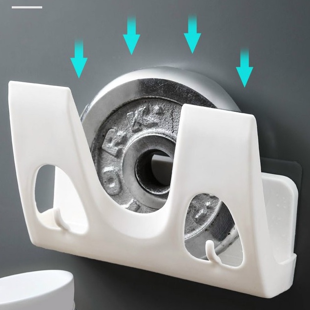 Giá để nắp vung nồi thớt đa năng- Kệ để thớt, nắp vung nồi dán tường có móc treo thông minh tiện dụng (hàng có sẵn)