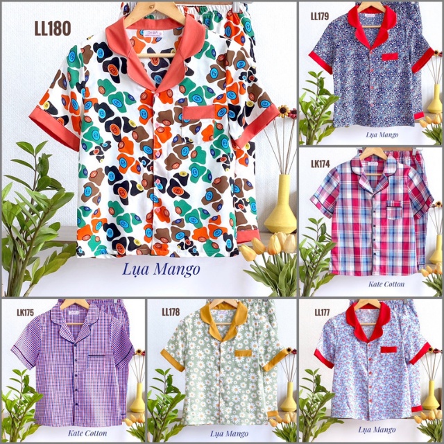 [ẢNH THẬT] Đồ Bộ Nữ Mặc Nhà LUCKY Lửng Pijama Xinh Xắn