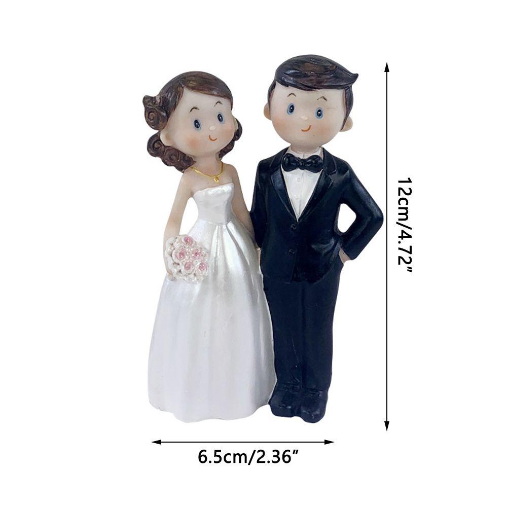 Mô Hình Cô Dâu Chú Rể Marry Bằng Resin Thời Trang Để Bàn Trang Trí Nhà Cửa / Văn Phòng