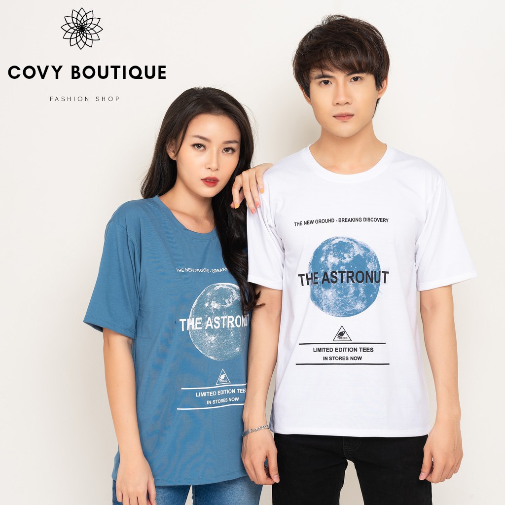 Áo thun tay lỡ Unisex form rộng - Hình QUẢ CẦU XANH THE ASTRONUT - Vải đẹp