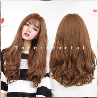 Tóc giả nữ nguyên đầu / Tóc giả cả đầu xoăn sóng đuôi