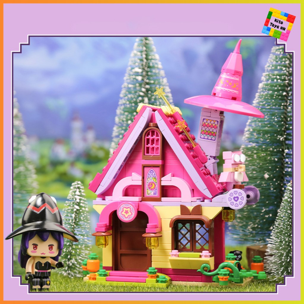 Bộ Đồ Chơi Lắp Ráp Mô Hình Qman 72017 Minecraft Mini World Nhà Phép Thuật Của Lilith 223 Chi Tiết Cho Trẻ Từ 6 Tuổi