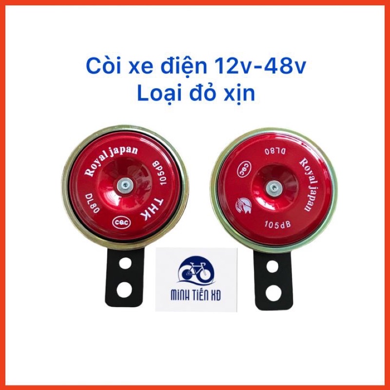 Còi Xe Đạp Điện, Xe Máy Điện 12v-48v Loại xịn
