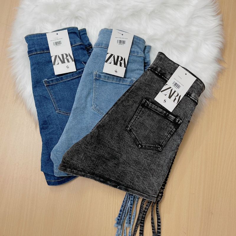 Quần jeans rút dây 2 bên, quần đùi rút dây vải  jeans - S7U