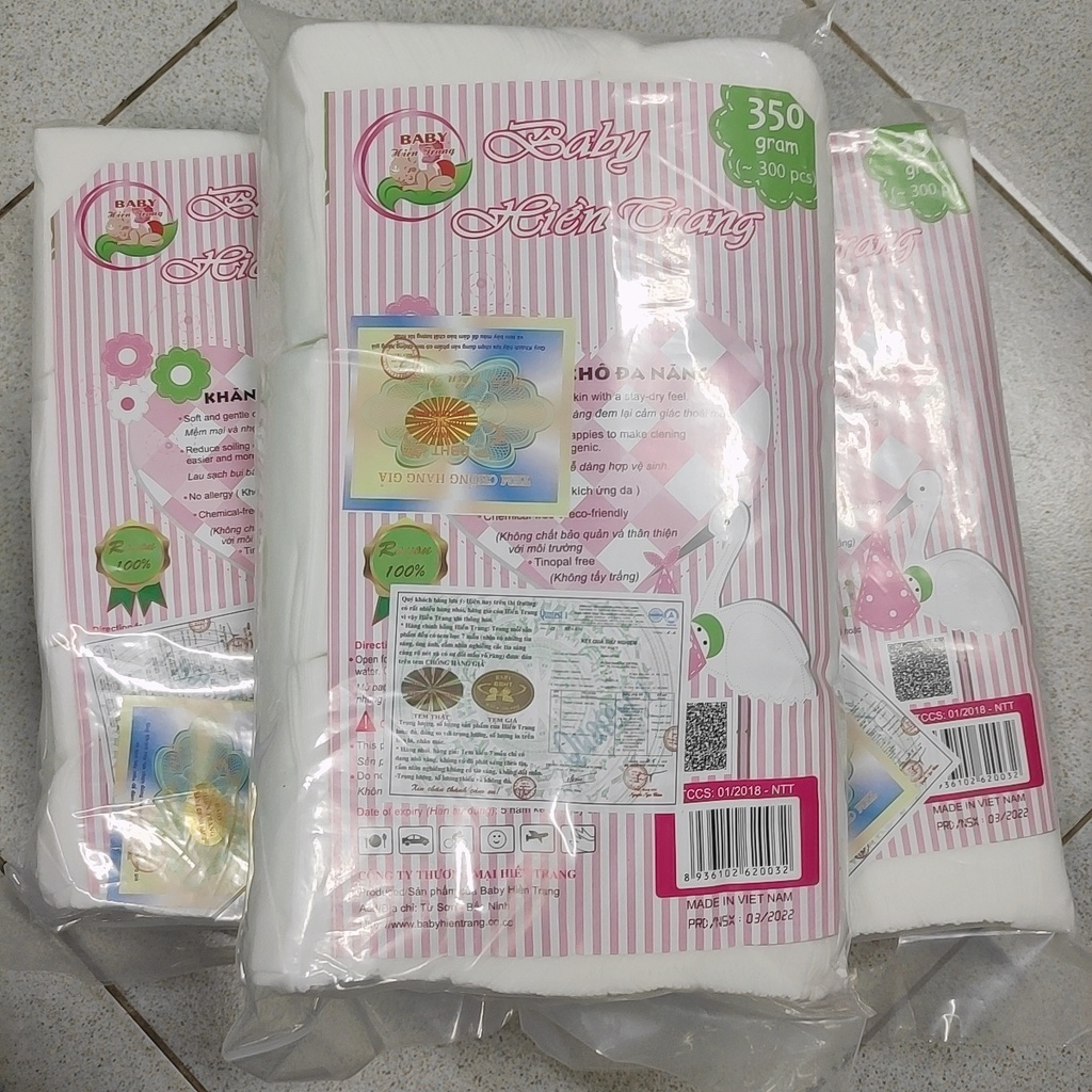 Khăn khô đa năng HIỀN TRANG mẫu mới nhất 350g hàng chính hãng