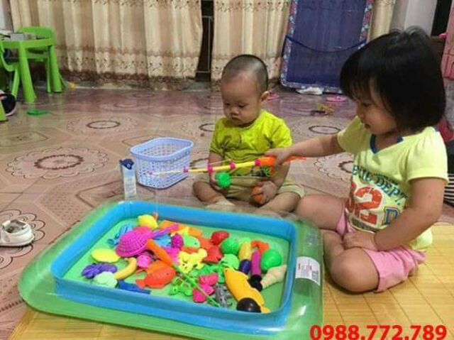 Bộ đồ chơi câu cá phao cho bé