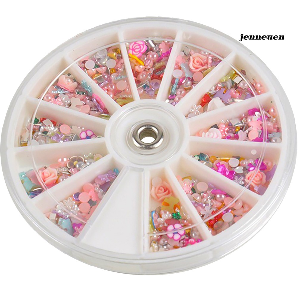 [Hàng mới về] Bộ 1200 Phụ Kiện Trang Trí Móng Tay Nghệ Thuật