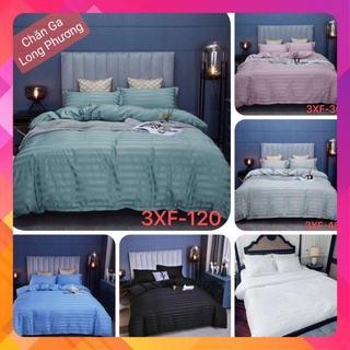 Chăn ga gối Cotton Lụa 3F / FREESHIP / Chất Vải Mềm Mát Dành Cho Khách Sạn