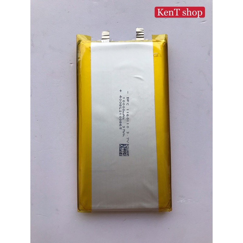 Pin Lipo 10.000mah 11x60x110mm tháo sạc dự phòng