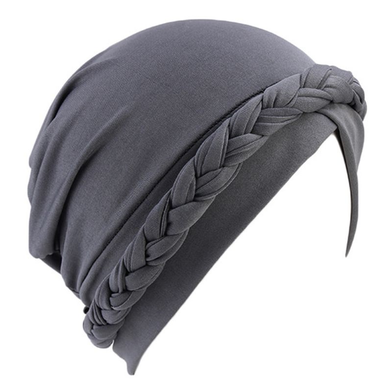 Mũ Trùm Đầu Phong Cách Hồi Giáo 8 Màu Sắc Trơn Cổ Điển Dành Cho Nữ