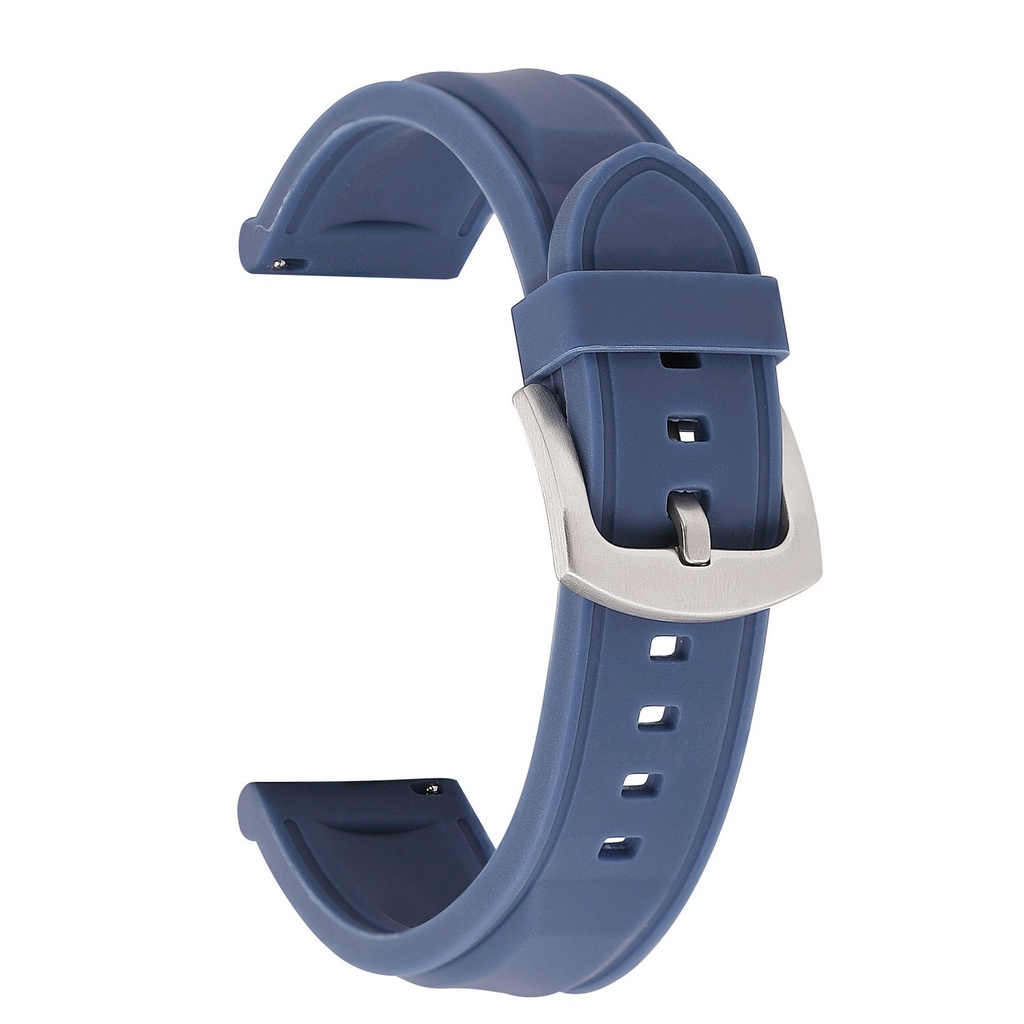 Dây đeo đồng hồ đeo tay 18mm 20mm 22mm 24mm bằng cao su silicon tháo nhanh thay thế thông dụng cho đồng hồ thể thao