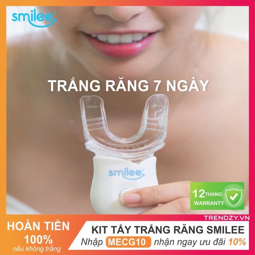 (SMILEE) [FREE SHIP + Ưu đãi thêm 10%] Bộ kit tẩy trắng răng tại nhà Smilee - Hàng nhập khẩu USA - I