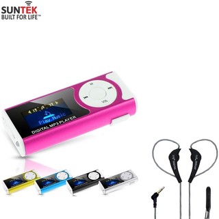 Combo Máy nghe nhạc SUNTEK Mp3+Tai nghe nhét tai cao cấp SUNTEK LYZ TT98