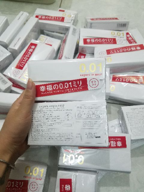 Bao cao su Sagami Original 0.01 siêu mỏng Nhật 5 cái