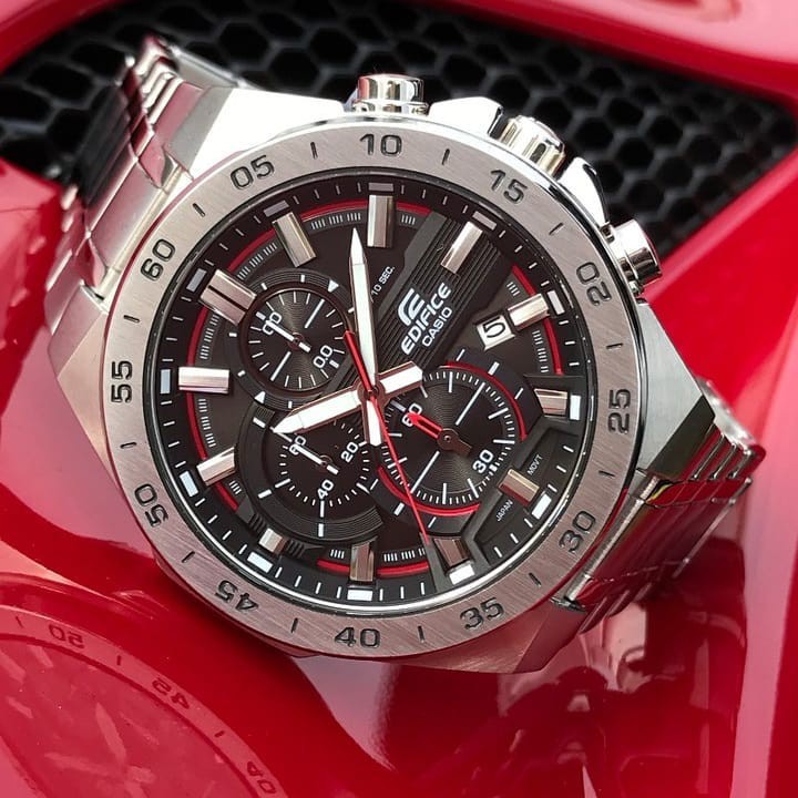 Đồng hồ nam casio edifice efr564d , dây thép , mặt đen/xanh