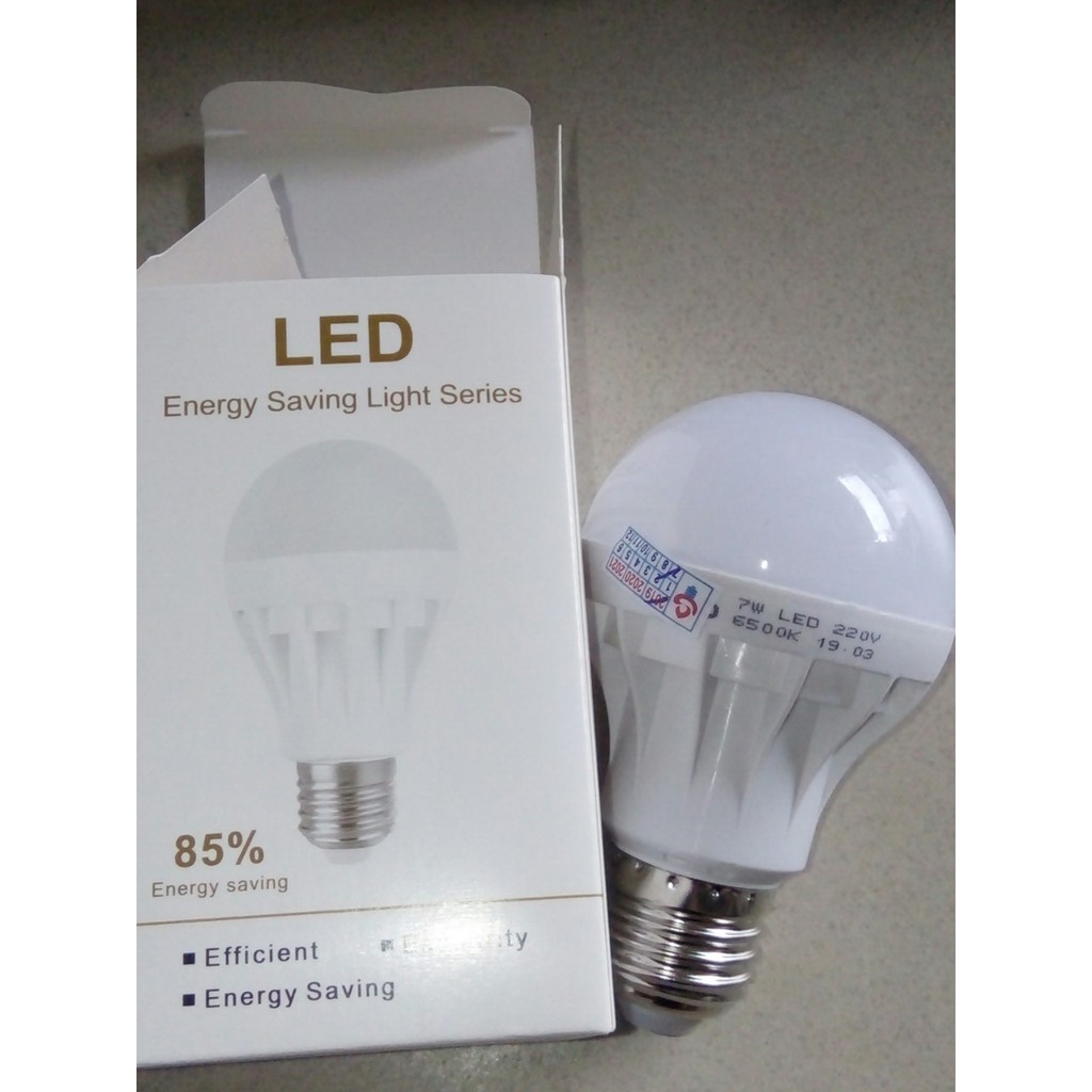 Combo 10 bóng đèn led nấm 7w vỏ nhựa đuôi E27
