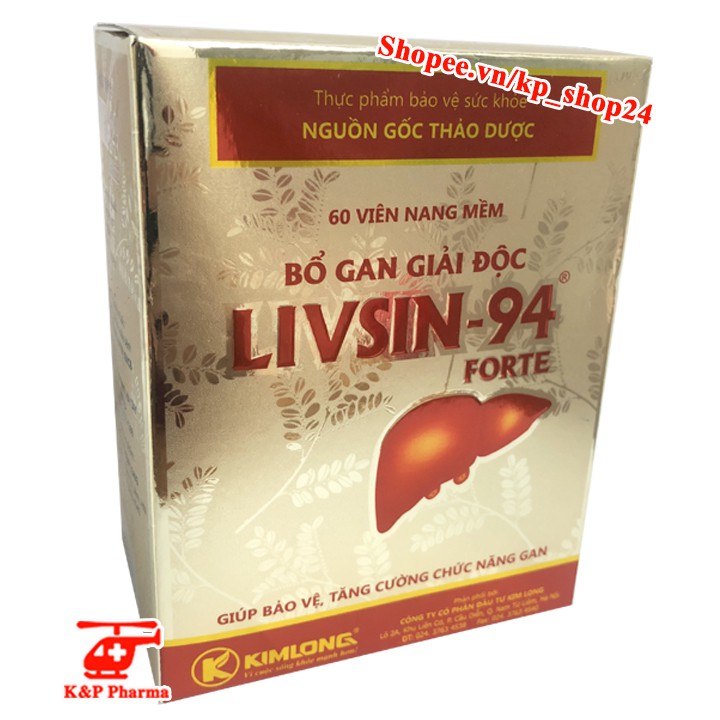 Bổ Gan Giải Độc Livsin 94 Forte - Livsin94